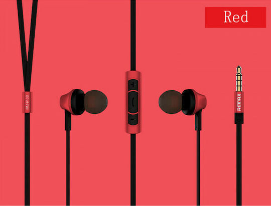 Remax RM-610D In-ear Handsfree with 3.5mm Connector Red
