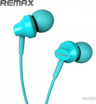 Remax RM-501 In-ear Handsfree με Βύσμα 3.5mm Μπλε