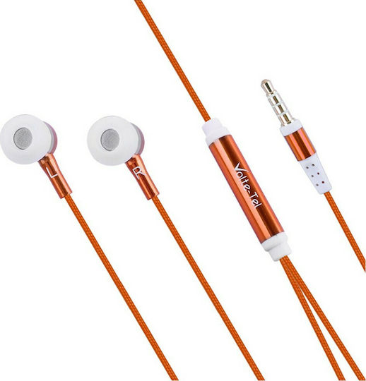 Volte-Tel VT780 Braided In-Ear Freihändig Kopfhörer mit Stecker 3.5mm Orange