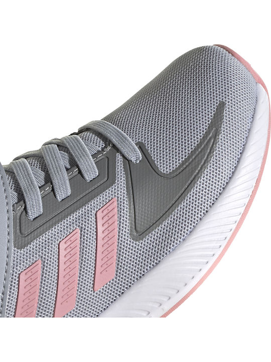Runfalcon 2.0 C Αθλητικά Παιδικά Παπούτσια Running με Σκρατς Halo Silver / Super Pop / Grey Three