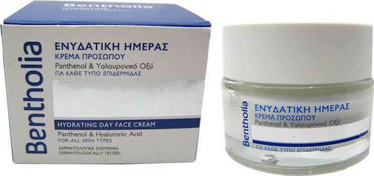 Bentholia 24ωρη Ενυδατική Κρέμα Προσώπου Ημέρας με Υαλουρονικό Οξύ 50ml
