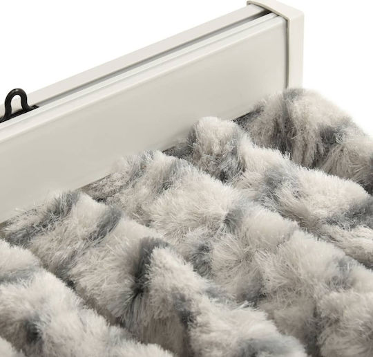vidaXL Κουρτίνα Πόρτας από Ύφασμα Γκρι 100x220cm 325456