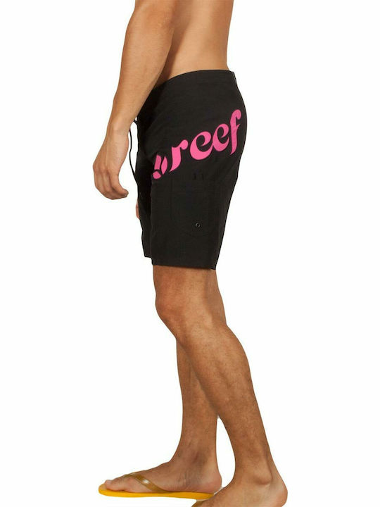 Herren Badebekleidung Bermuda Schwarz mit Mustern