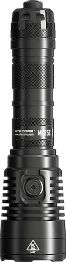 NiteCore Rechargeable Flashlight LED IP68 with Maximum Brightness 1800lm MH25S Black