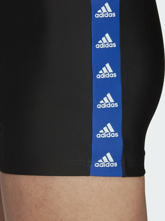Tapered Men's Swimwear Shorts Black Striped