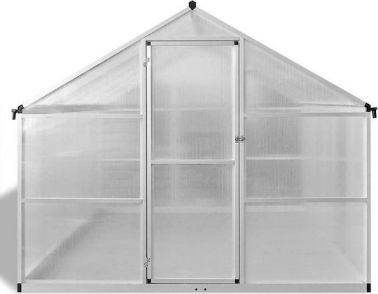 vidaXL 41319 Greenhouse House Type with Aluminum Frame 32x2.5x1.95m