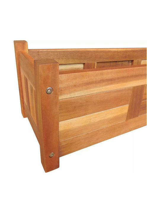 vidaXL Planter Box Lemn Maro 76x27.6x25cm.