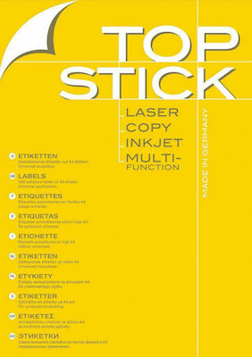 Topstick 1200 Self-Adhesive Rectangular A4 Labels 96.5x42.3mm