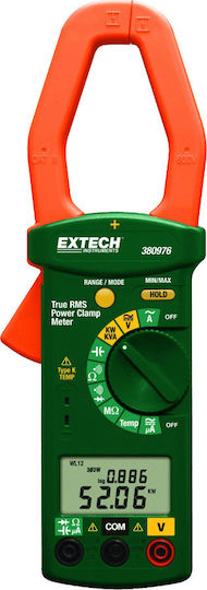 Extech Амперклещи Дигитален 1000Спецификация AC 380976-K с клеми