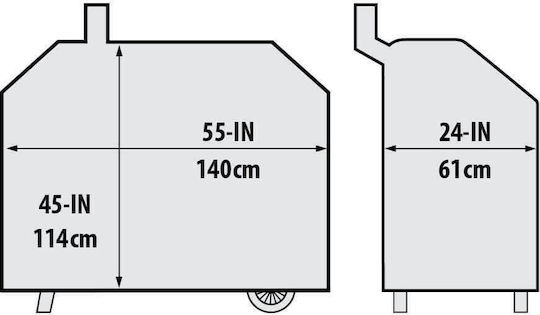 Broil King Regal Pellet 400 Grill Cover Black Compatible With Regal Pellet 400 Made Of Polyester