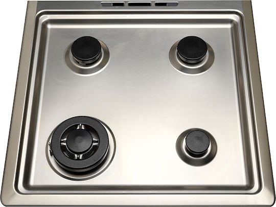 La Germania AM6 4C 81 C NE GN Natural Gas Cooker 56lt with Natural Gas Hobs W59.5cm. Inox