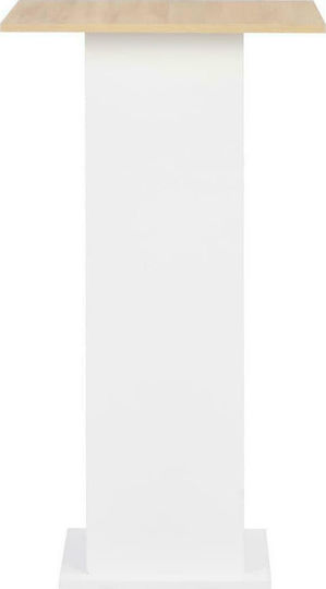 Sonoma Square Bar Table Wooden White 60x60x110cm