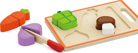 Viga Toys Ξύλινα Τρόφιμα - Λαχανικά Διαίρεσης από Ξύλο 9τμχ