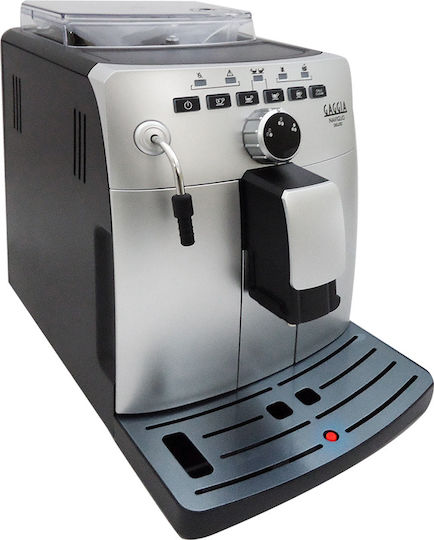 Gaggia Naviglio Deluxe Αυτόματη Μηχανή Espresso 1850W Πίεσης 15bar με Μύλο Άλεσης Ασημί HD8749/11