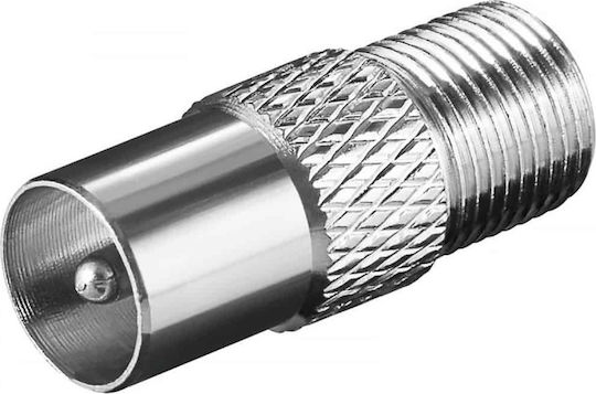 Ultimax V7916 Converter Coaxial male to Coaxial female Silver 10pcs