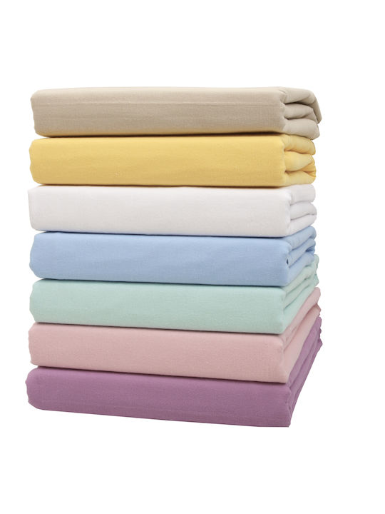 Viopros Set Cotton Duvet Cover 160x240cm Single with Pillowcase Lilac
