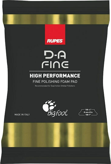 Rupes Polishing Sponge 180mm Yellow Medium 9.DA180M