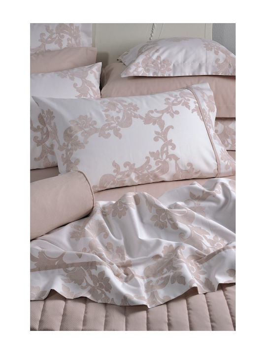 Down Town Home 641 Super Double Cotton Satin Duvet Cover Set with Pillowcases 250x260