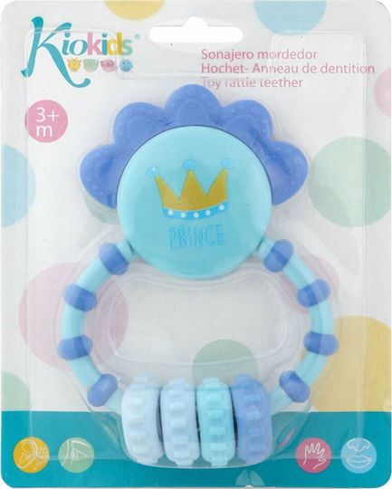 Kiokids Prince Μασητική Κουδουνίστρα Οδοντοφυΐας από Πλαστικό για 3 m+