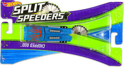 Hot Wheels Split Speeders Vehicles - Chopped Rod Car Blue for 4++ Years