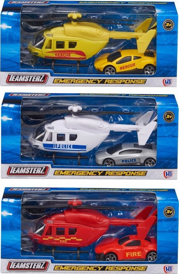 AS Teamsterz Emergency Response Set with Helicopter for 3+ years+ Years (Various Designs) 1pc