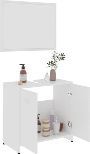 vidaXL Πάγκος χωρίς Νιπτήρα Μ60xΒ33xΥ58cm Λευκός vidaXL Πάγκος χωρίς Νιπτήρα Μ60xΒ33xΥ58cm Λευκός