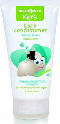 Macrovita Organic Hypoallergenic Kids Conditioner with Honey / Oat for Easy Combing in Cream Form 150ml