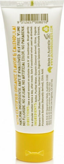Jack n' Jill Baby Toothpaste for 6m+ with Banana Flavor Fluoride-Free 50gr