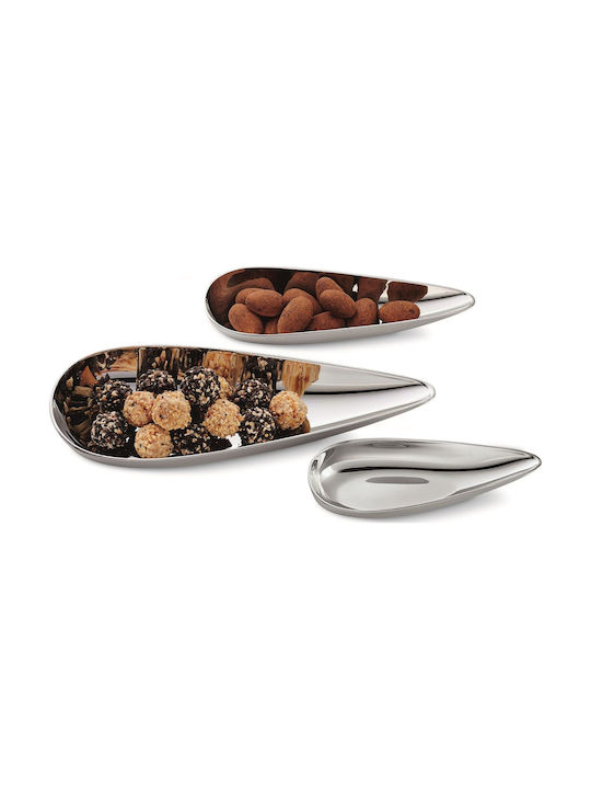 Philippi Dip Serving Bowl Inox Silver 3pcs