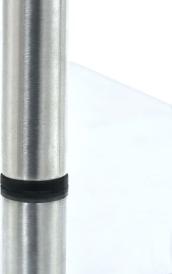 vidaXL Настолна Метална Стойка 36x18x36см Сребриста