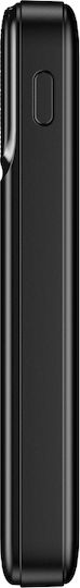 Maxlife MXPB-01 Power Bank 5000mAh με 2 Θύρες USB-A και Θύρα USB-C Μαύρο