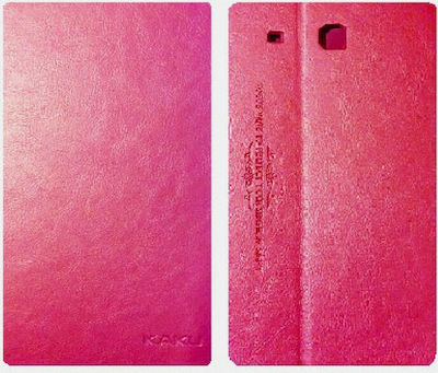 Kakusiga Smart Flip Cover Synthetic Leather Pink (2)