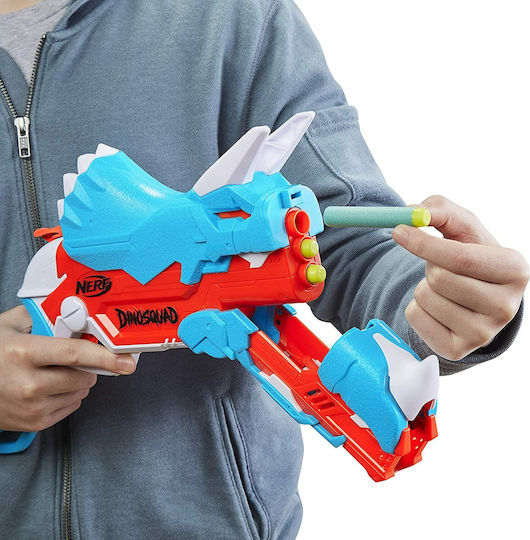 Nerf Launcher Dinosquad for 8+ years old years Tricerablast
