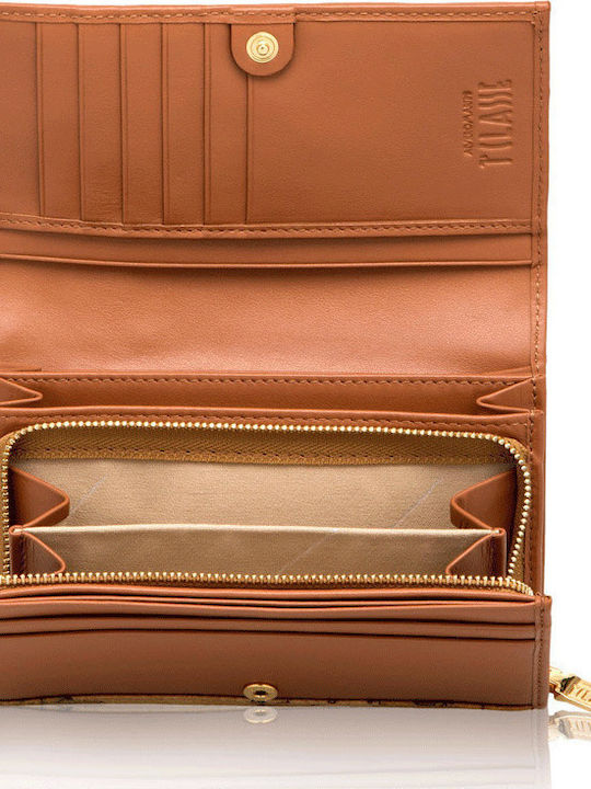 Large Women's Wallet Classic Tabac Brown
