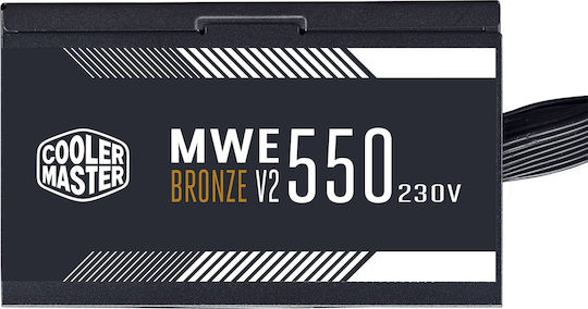 CoolerMaster MWE 550 Bronze rev. 2.0 550W Black Computer Power Supply Full Wired 80 Plus Bronze