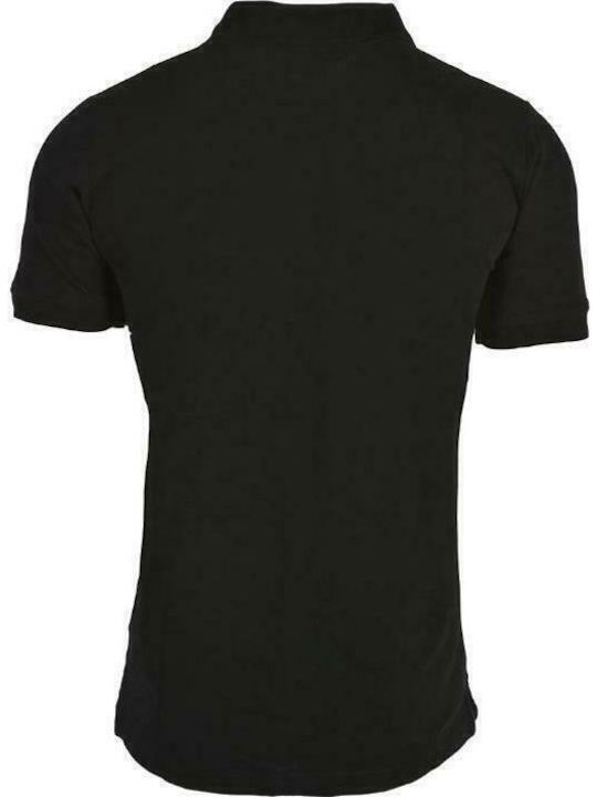 Peleot Polo Bluză Tricou cu Mânecă Scurtă Neagră