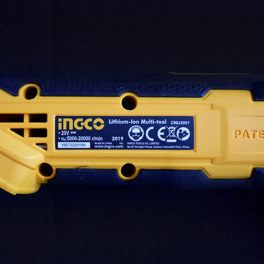 Ingco Electric Solo Oscillating Multi Tool 20V with Speed Control