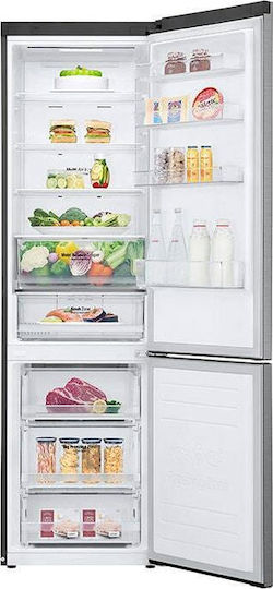 LG Ψυγειοκαταψύκτης 384lt Total NoFrost Υ203xΠ59.5xΒ68.2εκ. Inox GBB62PZHMN