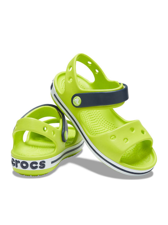 Crocband Children's Anatomical Beach Shoes Green