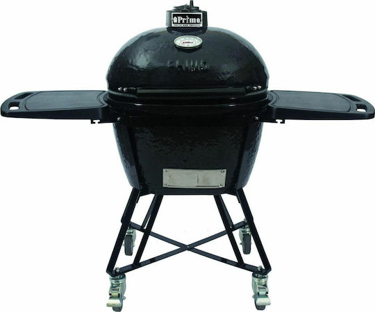 Primo Grills Ceramic Charcoal Grill Kamado With Lid and Thermometer 38x38cm