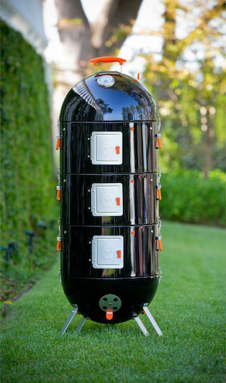 Proq Frontier Elite 2014 Φορητή Ψησταριά Κάρβουνου Kettle με Καπάκι, Θερμόμετρο και Καπνιστήρι 43x43εκ.