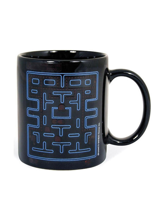 Paladone Pac Man Чаша с Промяна на Топлината Керамична Черна 330ml