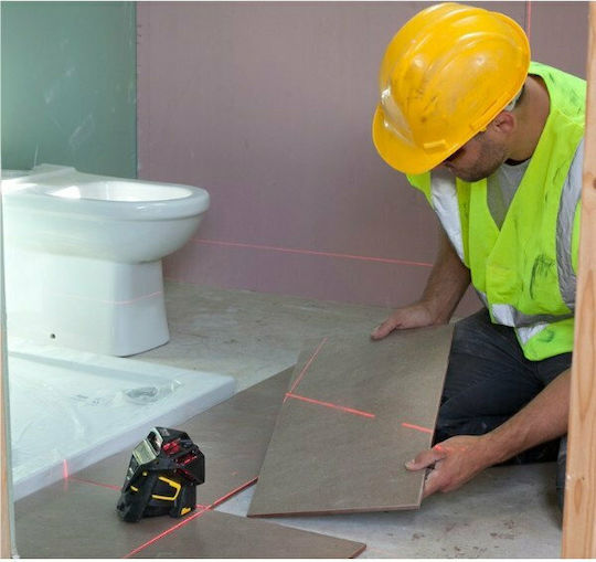 Stanley Fatmax X3R Autonivelant Liniar Nivelă Laser Fascicul Roșu 7.2V cu Domeniu de Lucru 20m