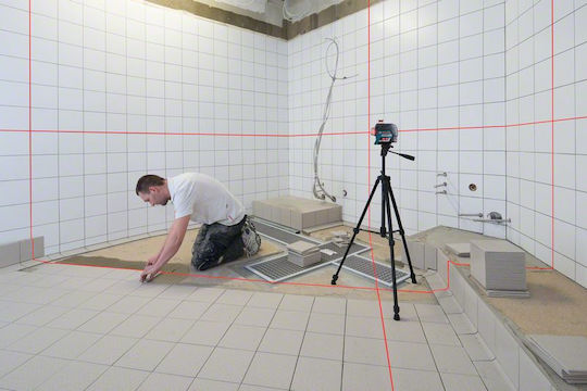 Bosch GLL 3-80 C Professional Self-leveling Linear Laser Level Red Beam 12V with Working Range 30m