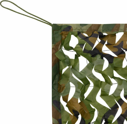 vidaXL Pătrat Plasă de camuflaj Verde 4x4m cu sac de depozitare