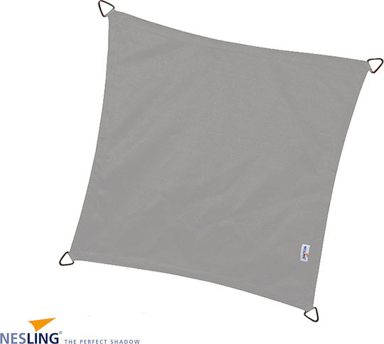 Nesling Τετράγωνο Πανί Σκίασης Γκρι 5x5m 220gr/m²