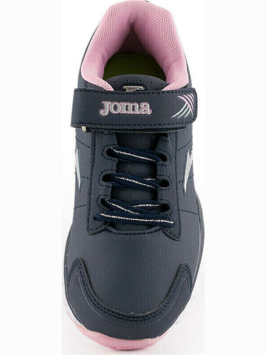 Tempo JR Kids Sports Shoes Running with Hoop & Loop Closure Navy Blue