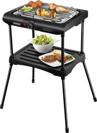 Unold Mit Beinen Elektrogrill Grill 2000W mit einstellbarem Thermostat 34cmx24cmcm