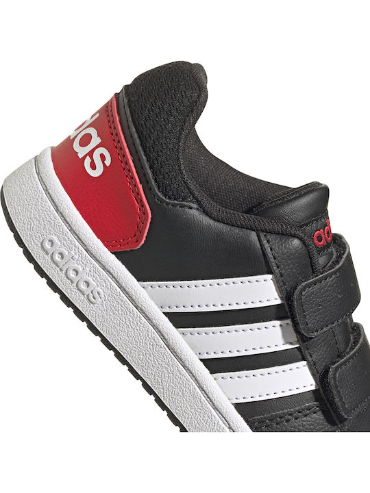 Hoops 2 Kinder Sneakers mit Klettverschluss Schwarz