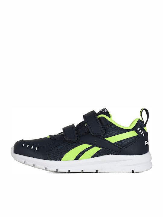 XT Sprinter Shoes Kids Sports Shoes Running with Hoop & Loop Closure Collegiate Navy / Solar Yellow / White